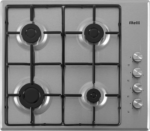 Fitelli GK601IBRVS Inbouw gaskookplaat - breedte 58 cm| Roestvrij staal