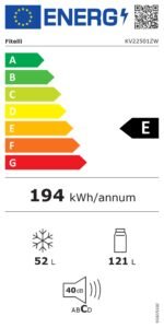 B-Keus!! Fitelli KV22501ZW Koel-vriescombinatie , kleur zwart ,143 cm hoog - Afbeelding 6