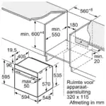 Bosch HBA553BA3F - Serie 4 - Inbouwoven - Zwart - Afbeelding 9