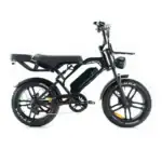 Fatbike V20 PRO – E-Fatbike incl. Voorslot + Achterzitje + Voorrek – Zwart