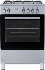 Nieuw met Schade!! Fitelli FG6001RVS Gasfornuis RVS grijs 60CM