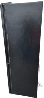 B-keus!! Luxe Fitelli KV314GLZW02 Koelvriescombinatie-Glazen voorkant -No-frost-185cm hoog-60cm breed-kleur zwart - Afbeelding 3
