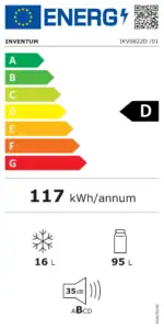 Inventum IKV0822S - Onderbouw Koelkast - Vriesvak - Wit - Afbeelding 4