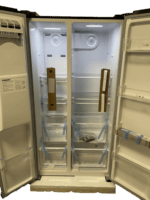 Fitelli KV520IZW Amerikaanse koelkast zwart rvs 90 cm breed met ijs en waterdispenser - Afbeelding 6