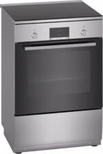 Bosch HLN39A050U - Serie 4 - Fornuis - Vrijstaande Inductieformuis - 3D Hetelucht: gelijkmatige luchtverdeling - RVS