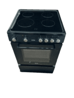 showmodel!! Fitelli FK6002ZW Keramisch Vrijstaand Fornuis Zwart 60CM Breed met Heteluchtoven 2 Fasen - Afbeelding 2