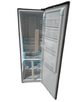 Schade Product!! Fitelli KK355INF – Kastmodel Koelkast – RVS –  Digitaal Display - Met Handgreep - 359 Liter - Afbeelding 3