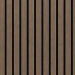 Akoestisch Wandpaneel Walnut JK – 2600 x 600 x 16 mm – Houtlook Lattenwand met Zwart Vilt