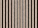 Akoestisch Wandpaneel Walnut – 2600 x 600 x 16 mm – Houtlook Lattenwand met Zwart Vilt