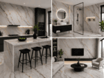 PVC Wandpaneel LJ8001T Wit met Grijs Marmer Goud Hoogglans 260x120x0,3 cm - Afbeelding 2