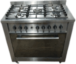 Indesit KP 958 MS.B(X)/O (T) zilver gasfornuis 90cm met heteluchtoven met wokbrander - Afbeelding 2