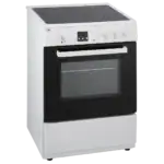 ETNA FKV761WIT Vrijstaand Keramisch Fornuis met Elektrische Oven Wit