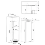 Outlet!! Indesit INF-1841FA+EX Inbouw Vriezer – No Frost – Wit 177cm - Afbeelding 3