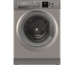 Outlet!! HOTPOINT NSWR 743U GK UK N 7 kg 1400 toeren wasmachine - Grafiet