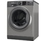 Outlet!! HOTPOINT NSWR 743U GK UK N 7 kg 1400 toeren wasmachine - Grafiet - Afbeelding 2