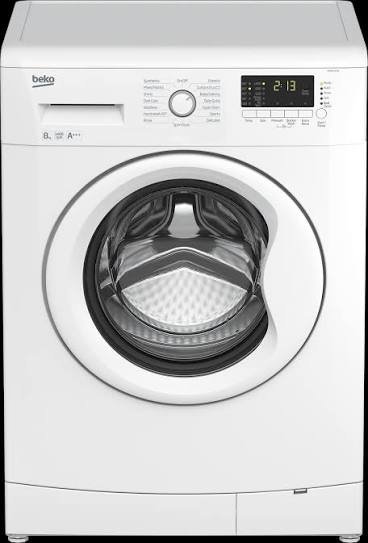images Beko Wasmachine WM84145W 8kg 1400toeren - Afbeelding 1